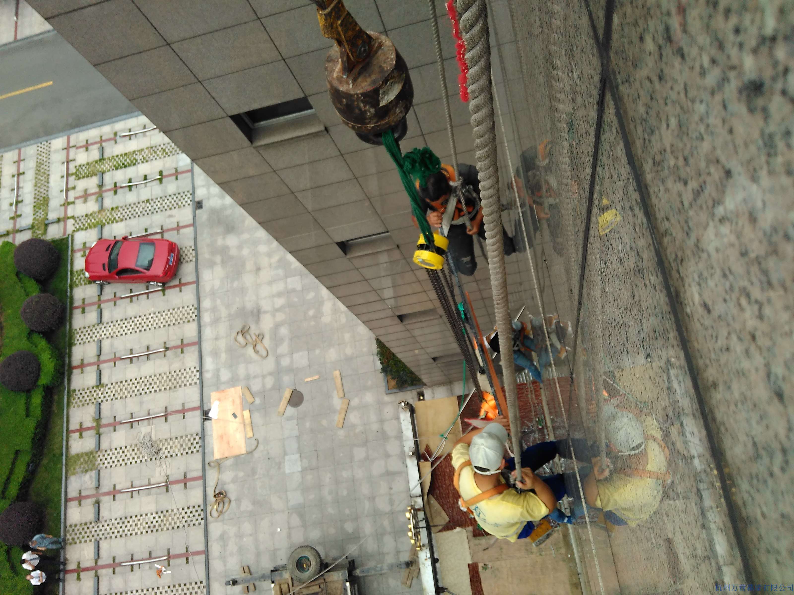 余姚宾馆幕墙玻璃更换